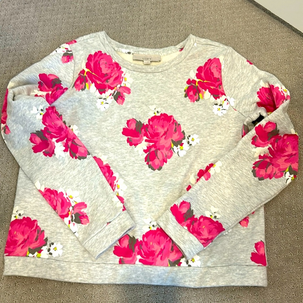 Loft floral sweatshirt
